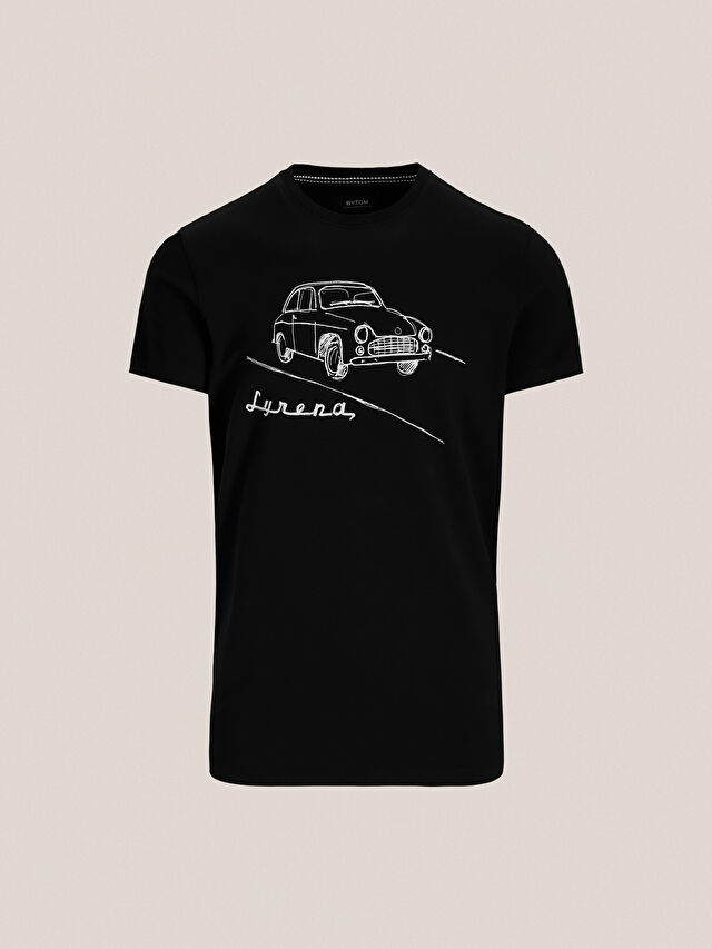 CZARNY T-SHIRT SYRENA