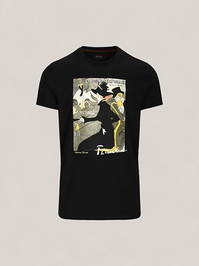 CZARNY T-SHIRT LAUTREC