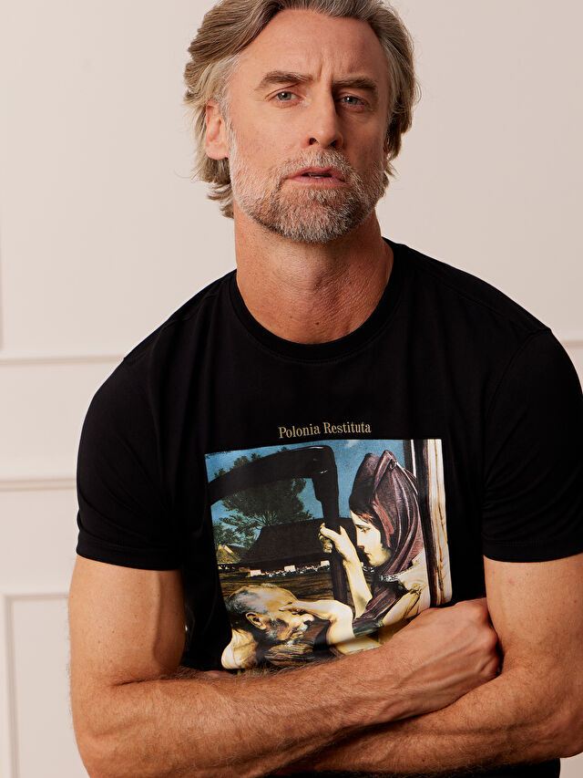 CZARNY T-SHIRT MALCZEWSKI