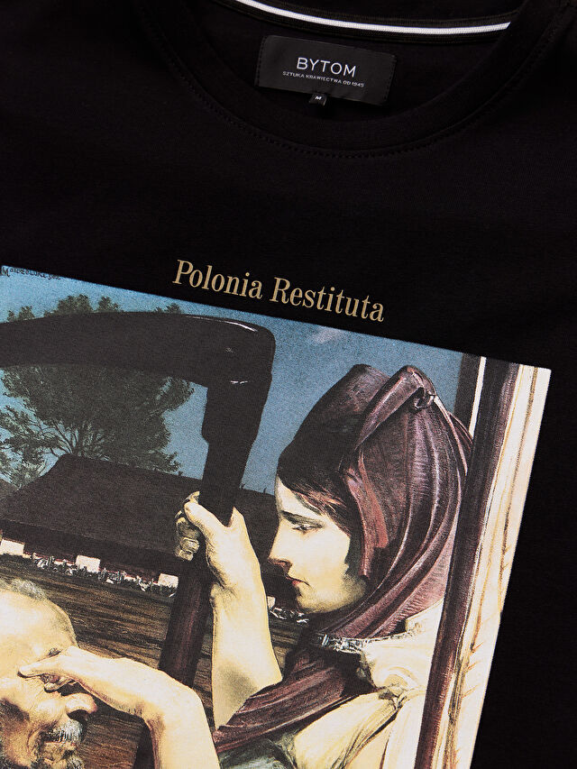 CZARNY T-SHIRT MALCZEWSKI