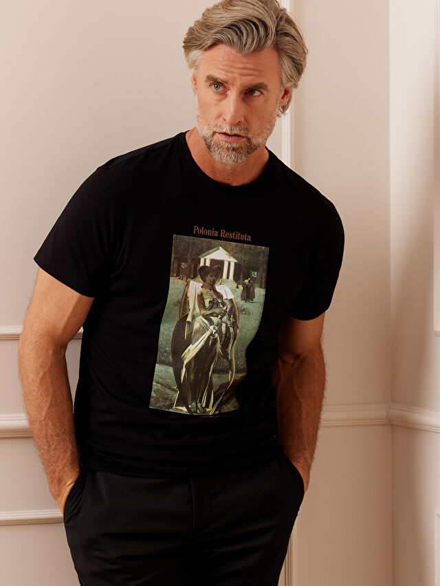 CZARNY T-SHIRT MALCZEWSKI