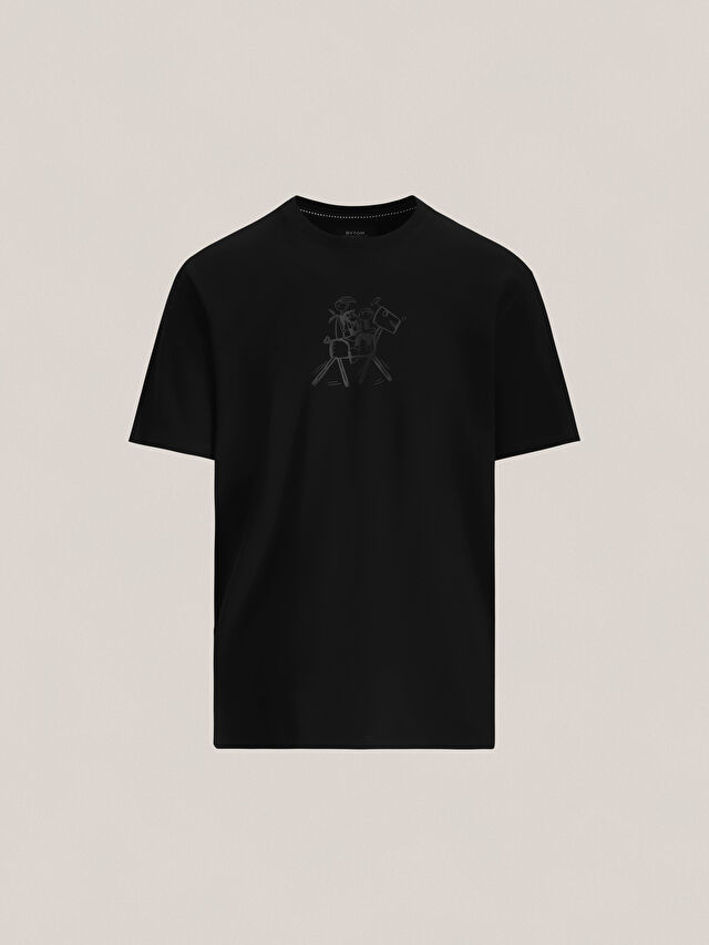 T-SHIRT CZARNY TYTUS, ROMEK I A'TOMEK