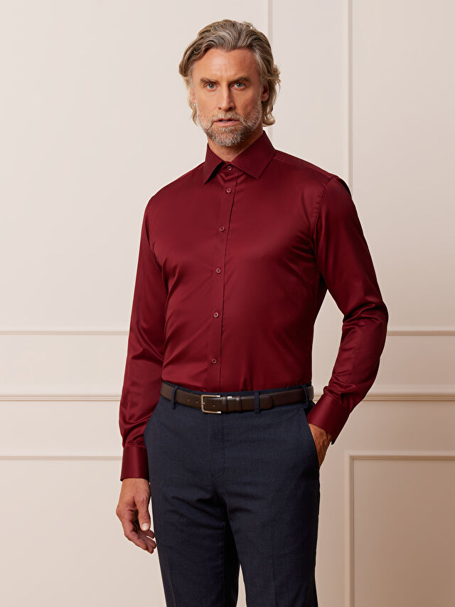 CZERWONA KOSZULA ROMA DŁUGI RĘKAW