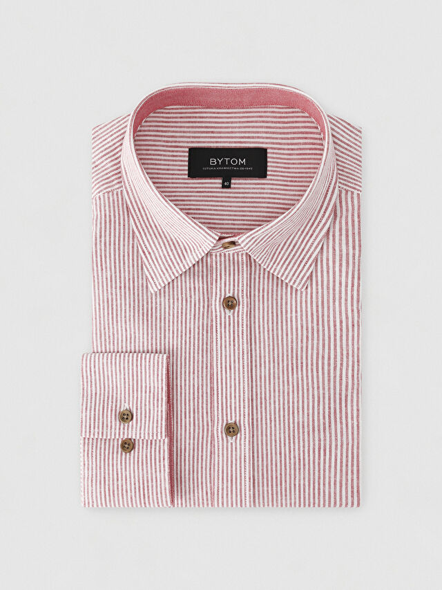 CZERWONA KOSZULA CAPRI DŁUGI RĘKAW