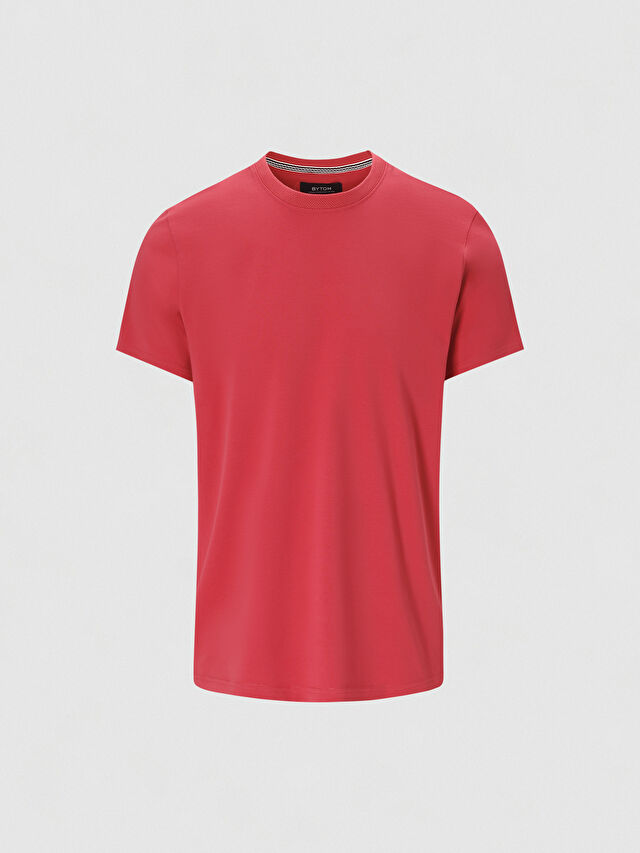 CZERWONY T-SHIRT BELSAY