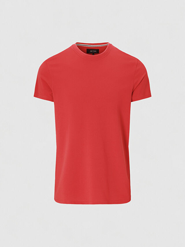 CZERWONY T-SHIRT BELSAY