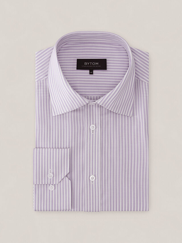 FIOLETOWA KOSZULA WINDSOR DŁUGI RĘKAW