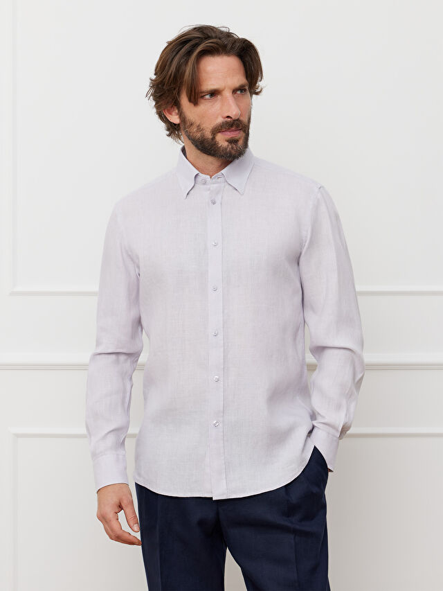 FIOLETOWA KOSZULA CAPRI DŁUGI RĘKAW