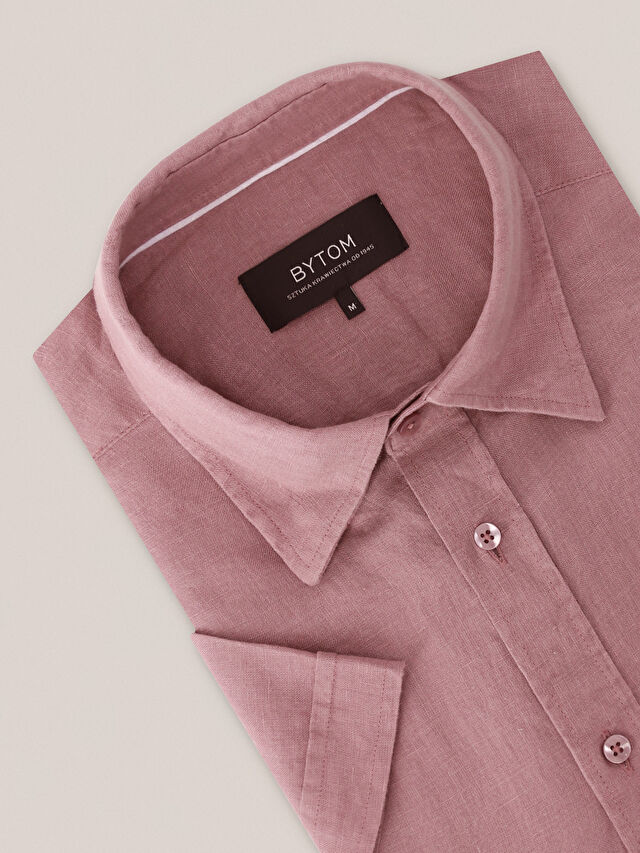 FIOLETOWA KOSZULA CAPRI KRÓTKI RĘKAW