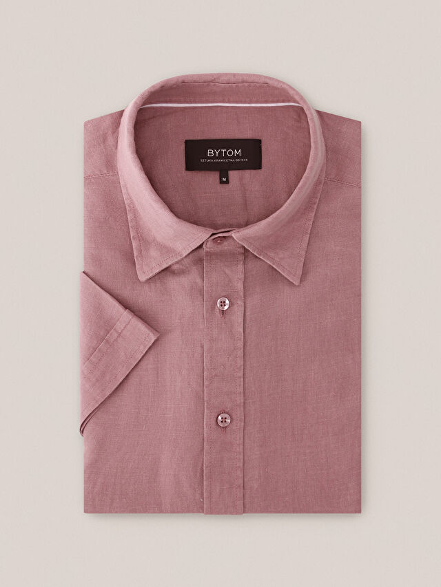 FIOLETOWA KOSZULA CAPRI KRÓTKI RĘKAW