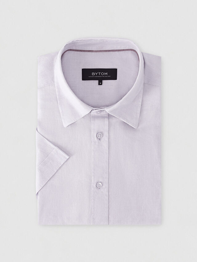 FIOLETOWA KOSZULA CAPRI KRÓTKI RĘKAW