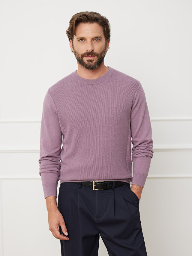 FIOLETOWY SWETER WARREN