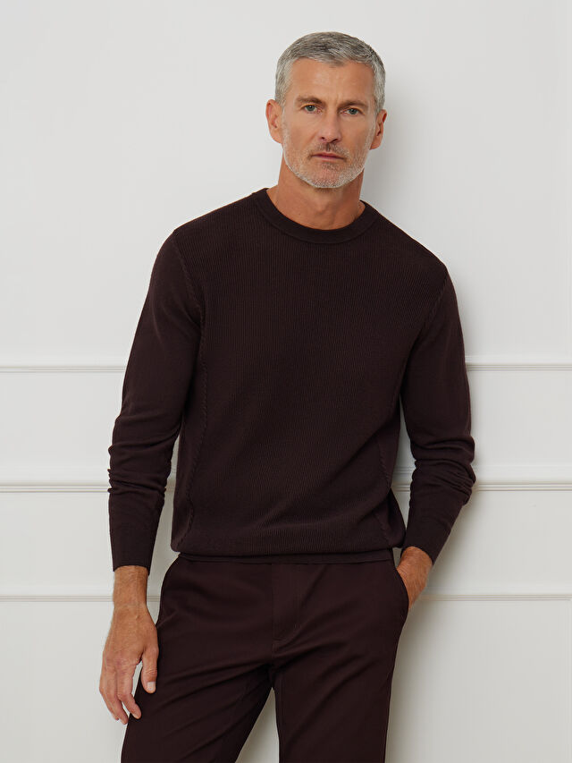 FIOLETOWY SWETER WARREN