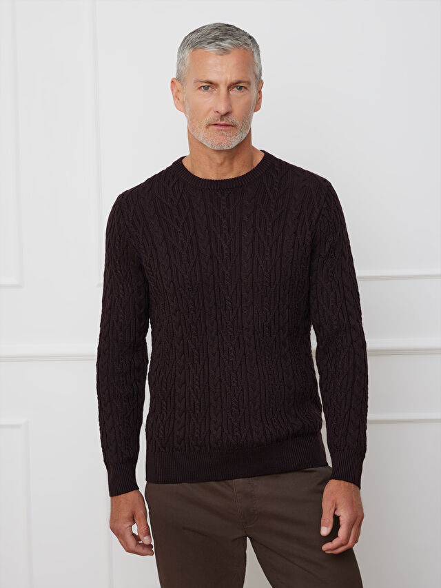 FIOLETOWY SWETER ANDREW