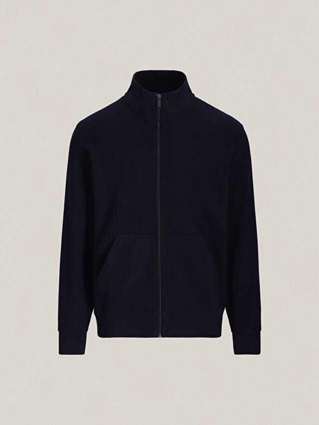 GRANATOWA BLUZA LEISTON