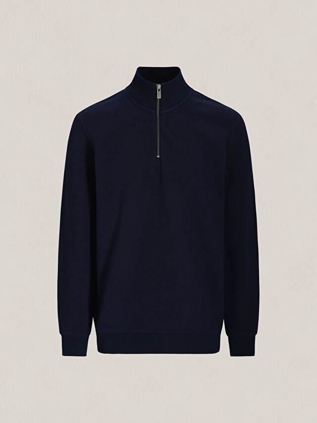 GRANATOWA BLUZA SHELVE