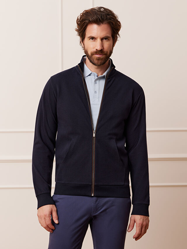 GRANATOWA BLUZA WARKON