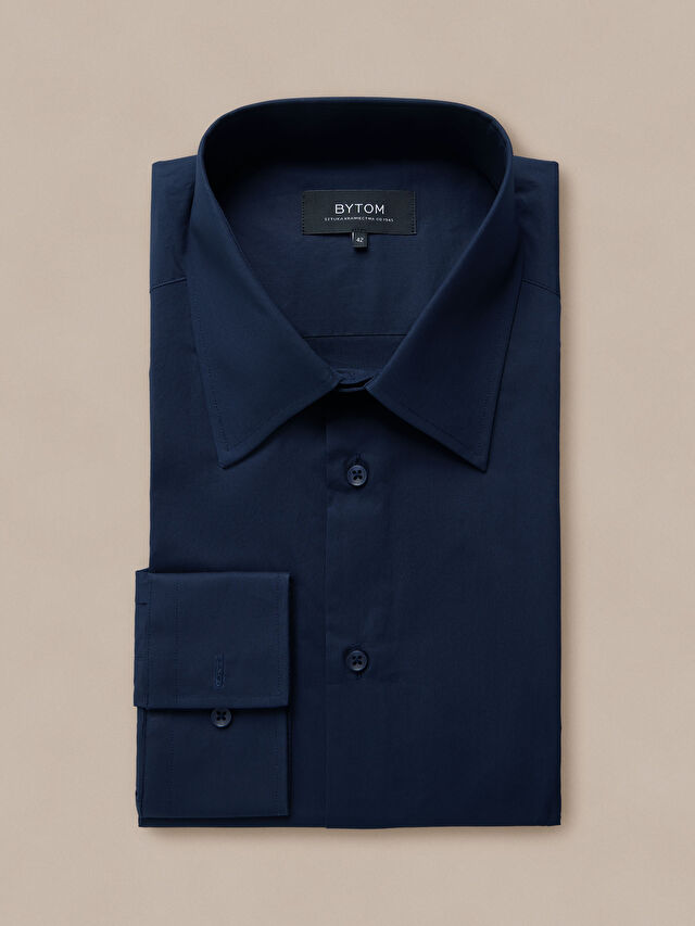 GRANATOWA KOSZULA DŁUGI RĘKAW