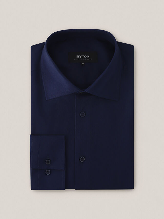 GRANATOWA KOSZULA ROMA DŁUGI RĘKAW