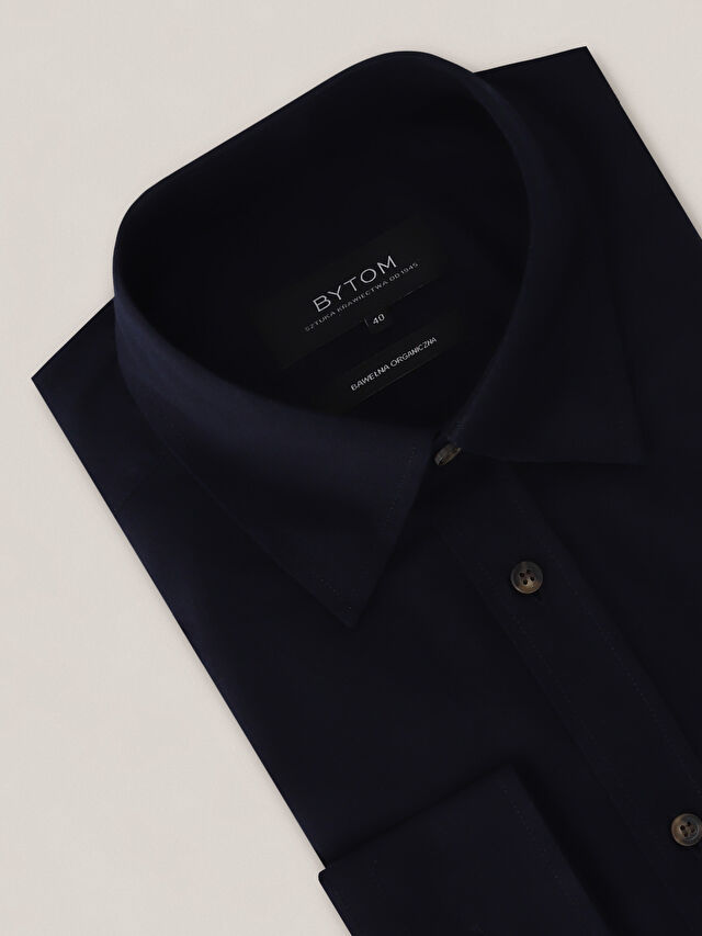 GRANATOWA KOSZULA CAPRI DŁUGI RĘKAW