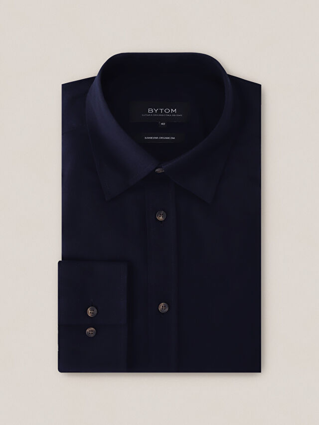 GRANATOWA KOSZULA CAPRI DŁUGI RĘKAW