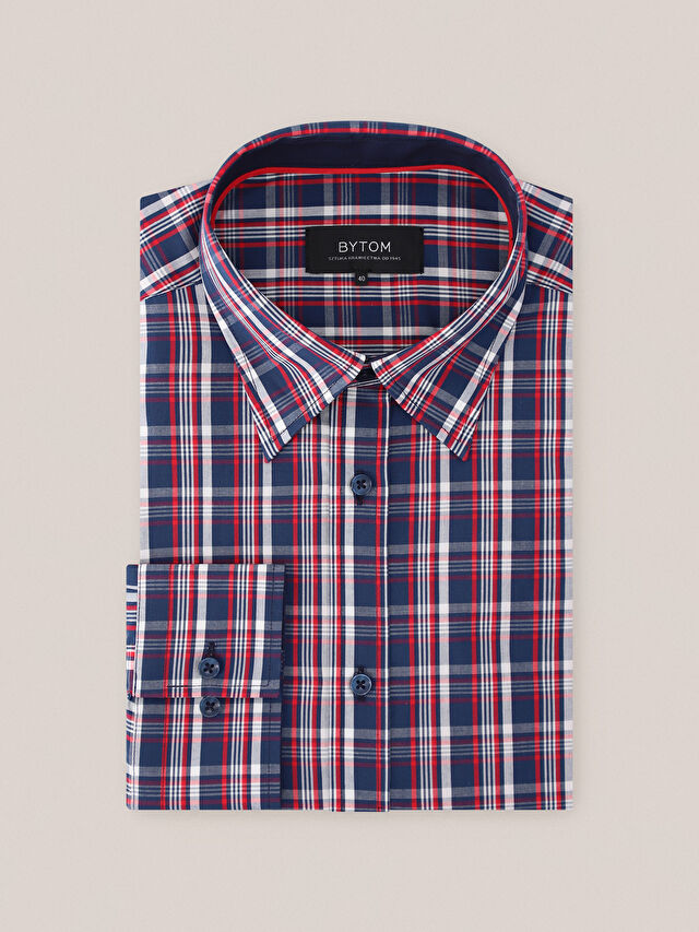 GRANATOWA KOSZULA CAPRI DŁUGI RĘKAW