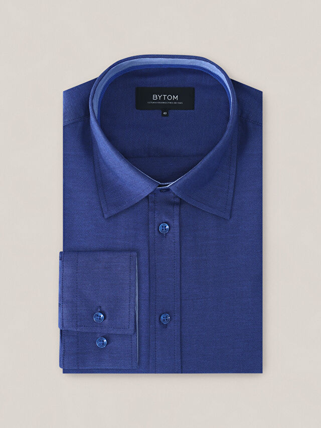 NIEBIESKA KOSZULA CAPRI DŁUGI RĘKAW