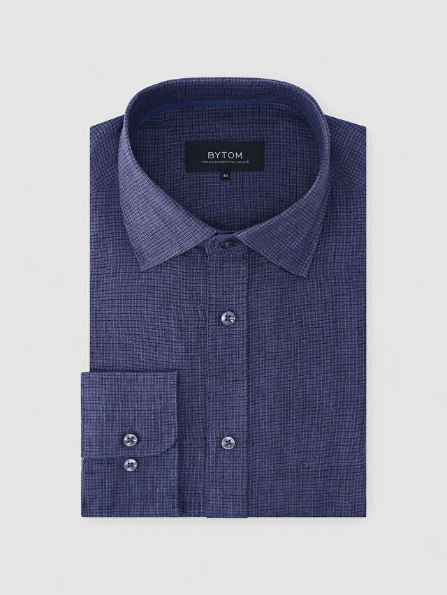 GRANATOWA KOSZULA ROMA DŁUGI RĘKAW