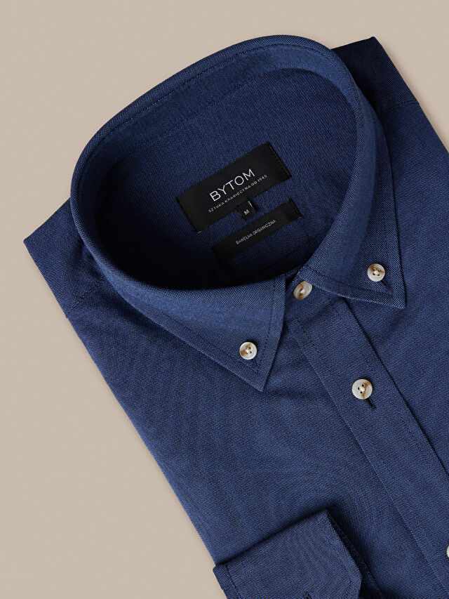 GRANATOWA KOSZULA DŁUGI RĘKAW