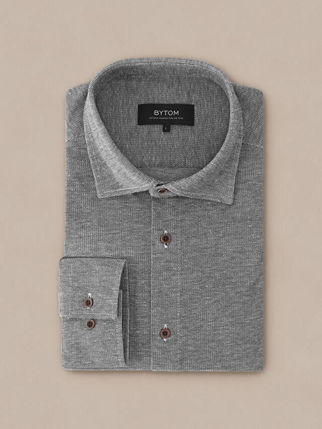 SZARA KOSZULA DŁUGI RĘKAW