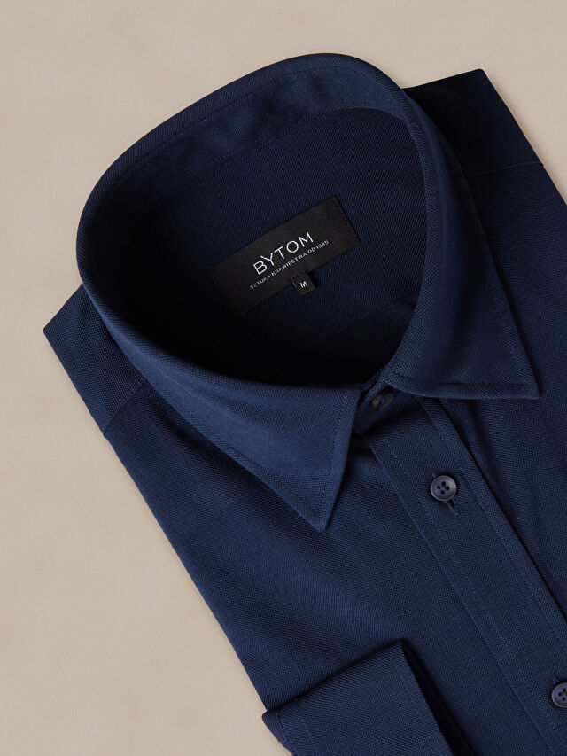 GRANATOWA KOSZULA DŁUGI RĘKAW