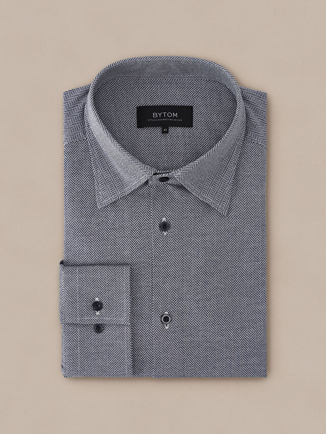 GRANATOWA KOSZULA DŁUGI RĘKAW