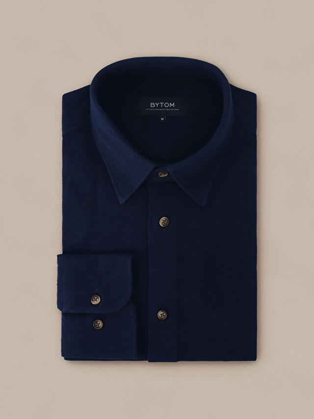 GRANATOWA KOSZULA DŁUGI RĘKAW