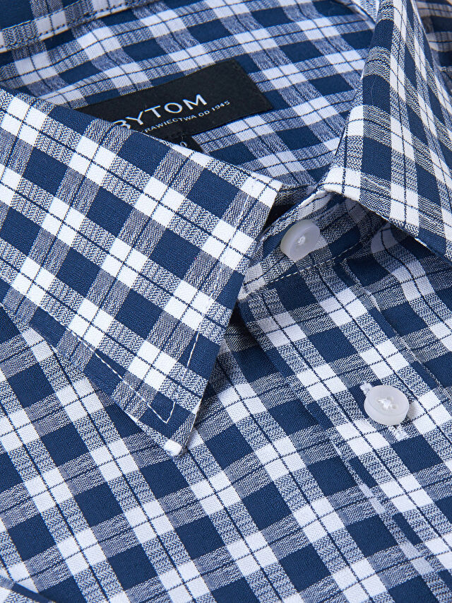 GRANATOWA KOSZULA KRÓTKI RĘKAW