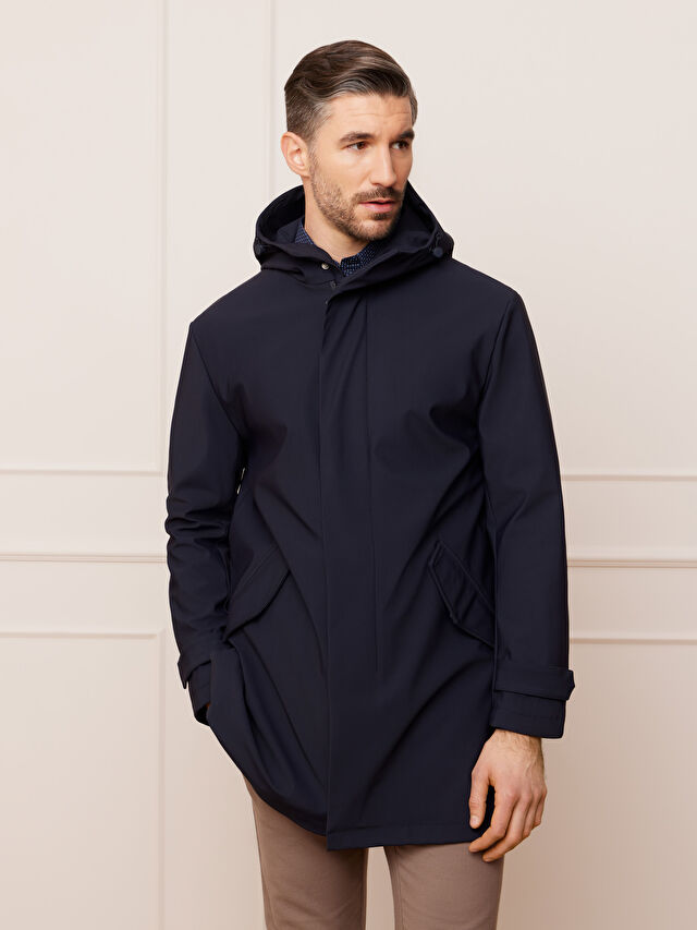 GRANATOWA WODOODPORNA KURTKA LIVERPOOL