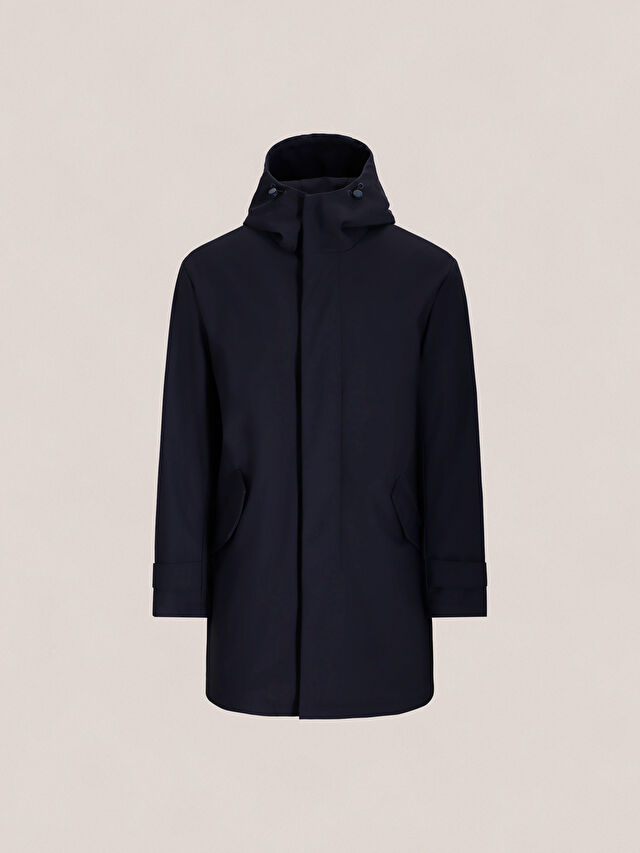 GRANATOWA WODOODPORNA KURTKA LIVERPOOL