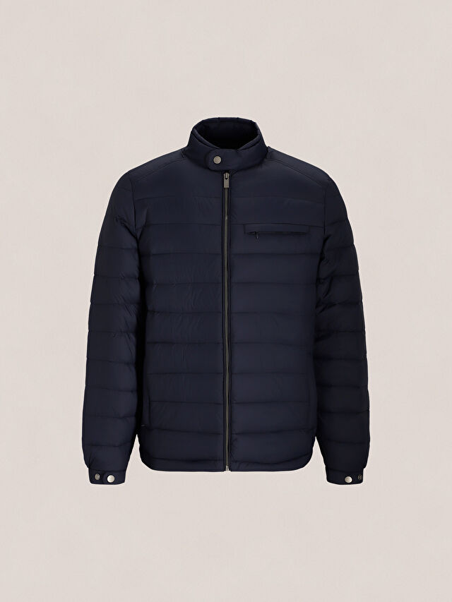 GRANATOWA PUCHOWA KURTKA ELGIN