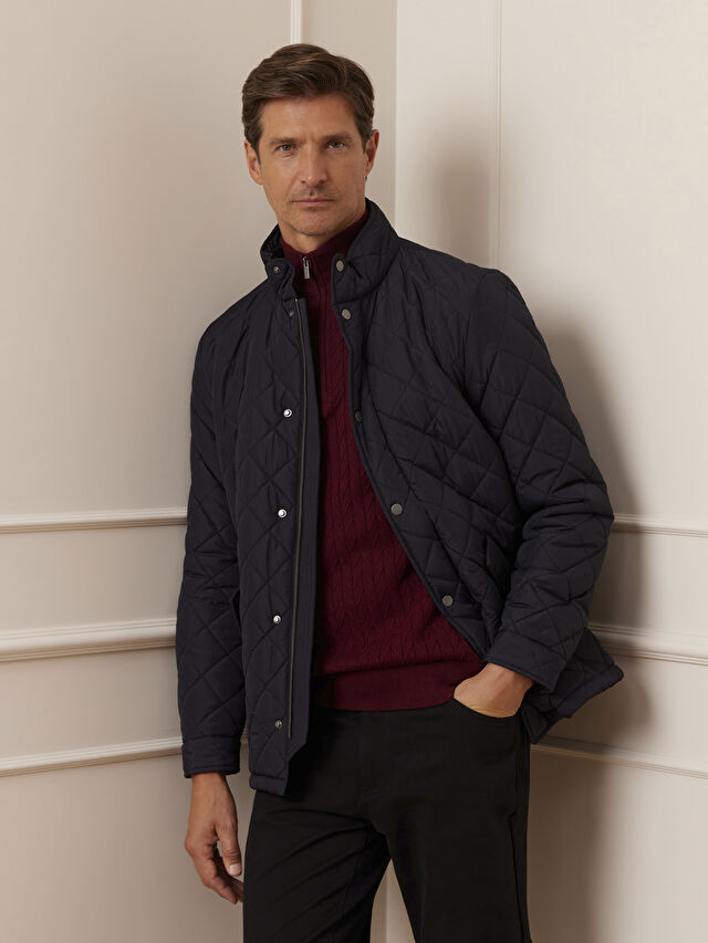 GRANATOWA KURTKA WINDSOR