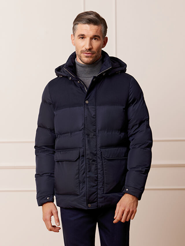 GRANATOWA KURTKA MUDAN