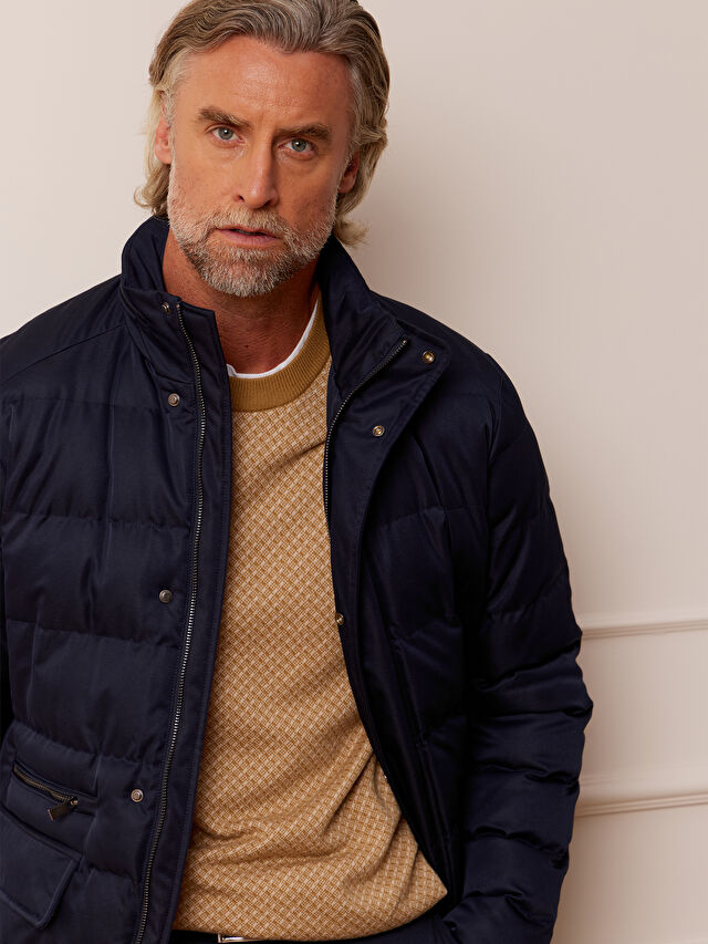 GRANATOWA KURTKA ALLAS