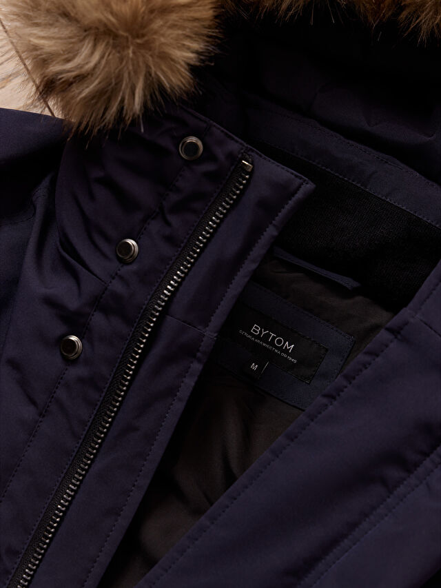 GRANATOWA KURTKA SKELTON