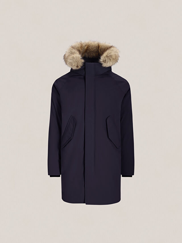 GRANATOWA KURTKA SKELTON