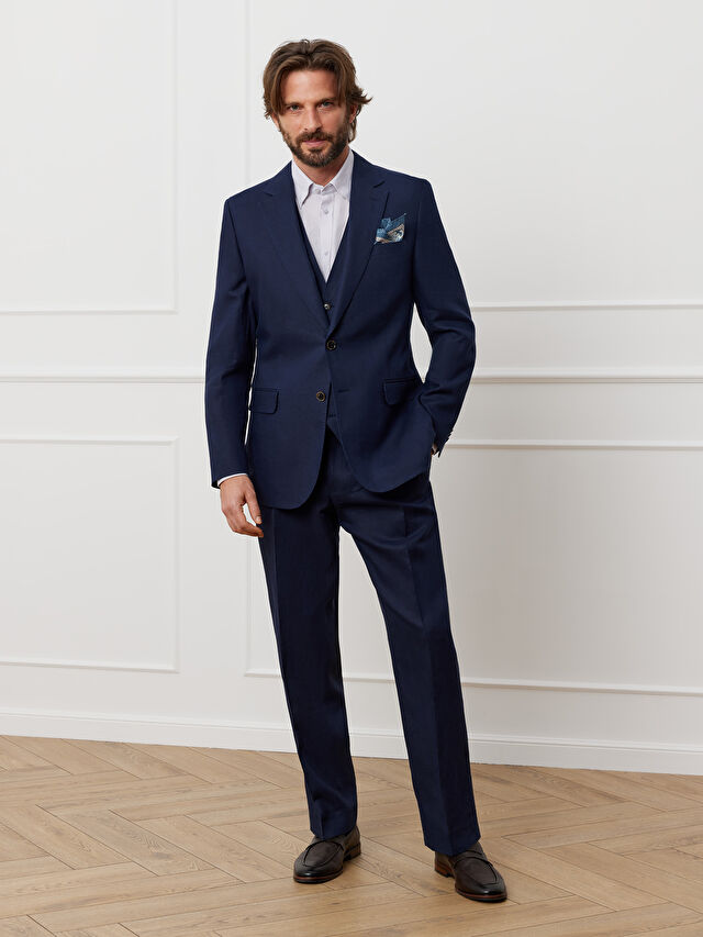 GRANATOWA MARYNARKA TURYN DO GARNITURU - MIKSUJ I ŁĄCZ