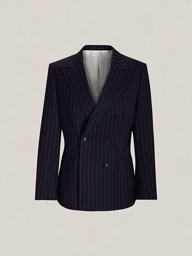 GRANATOWA DWURZĘDOWA MARYNARKA TOLEDO DO GARNITURU - MIKSUJ I ŁĄCZ