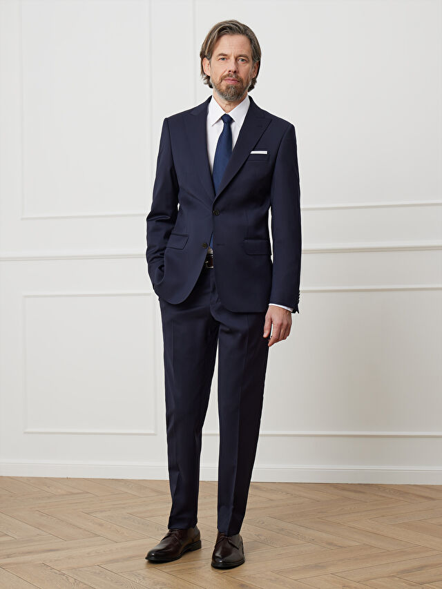 GRANATOWA MARYNARKA OSAKA DO GARNITURU - MIKSUJ I ŁĄCZ