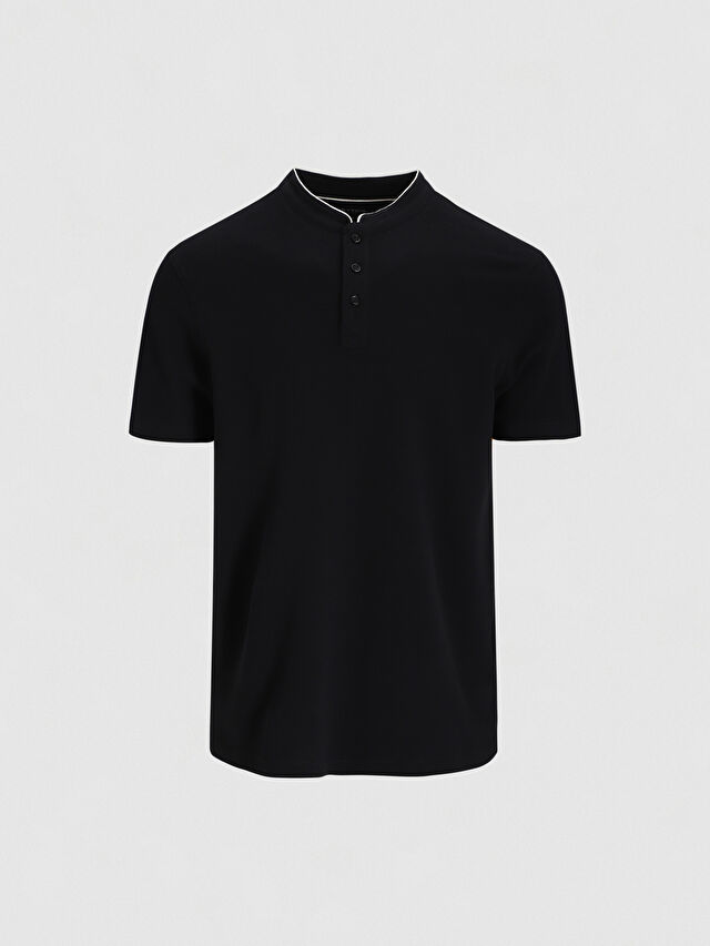 GRANATOWE KLASYCZNE POLO COMBER