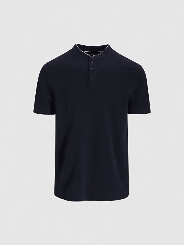 GRANATOWE KLASYCZNE POLO COMBER