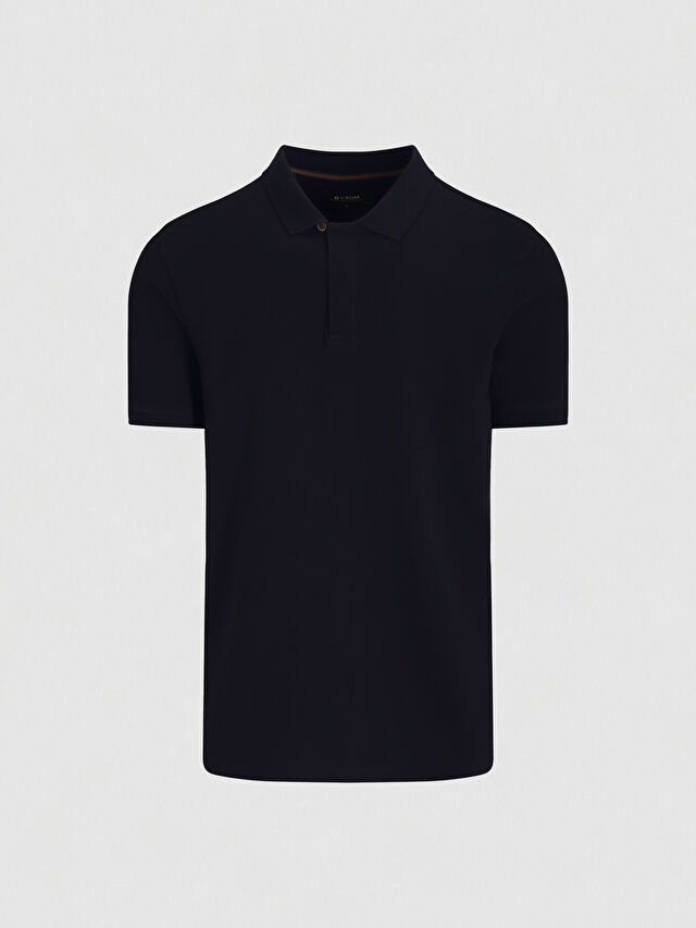 GRANATOWE KLASYCZNE POLO FISHLAM