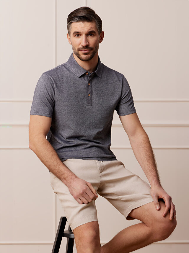 GRANATOWE POLO LANDMOTH