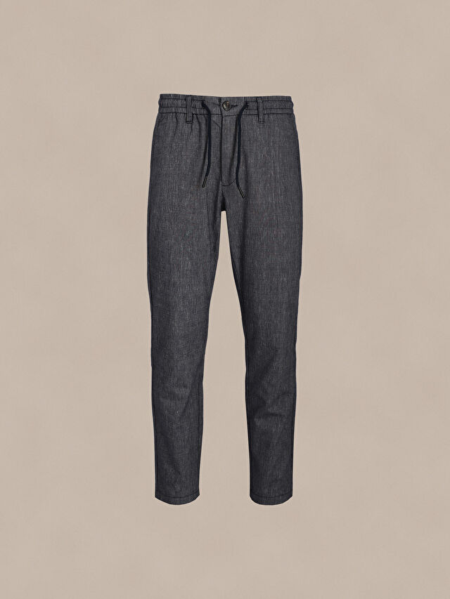 GRANATOWE SPODNIE CANEY